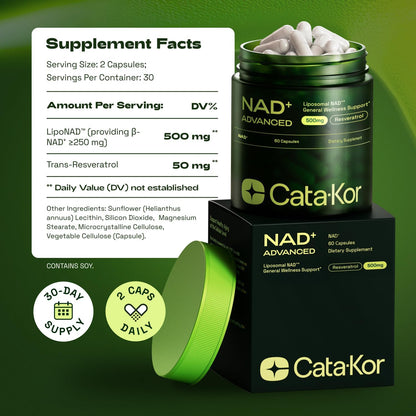 Liposomal NAD Supplement with Resveratrol