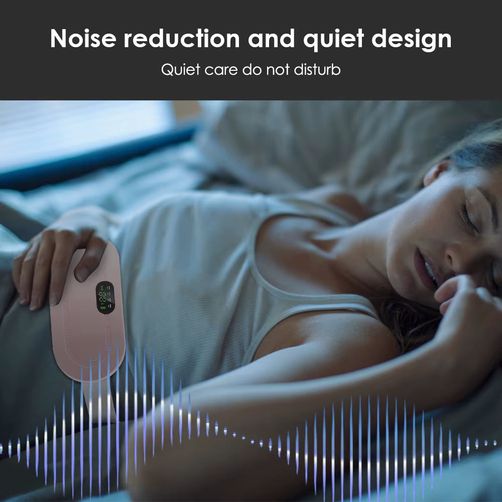 USB Menstrual Electric Heating Pad for Abdominal Vibration Massager Women Period Care Belly Heater Winter Warming Palace Belt